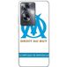 Maniacase Hoesje Oppo A79 5G logo om olympique de marseille witte achtergrond