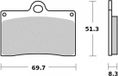 Ferodo Remblokken Aprilia 250 RS Motorfiets 1994-2004
