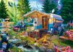 Schmidt Spiele 58575 Jeff Haynie, met de caravan in de bergen, puzzle de 1000 pièces