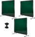 Vevor Lasgordijn Met Frame, 3 Panelen, 1740 X 2340 Mm, Vlamvertragend Vinyl Lasscherm Met 12 Wielen en 6 Niveaus Uv-Bescherming voor Werkplaats/IndustriëLe Toepassingen, Donkergroen