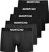 MONTCHO Boxershorts Heren - 5 Pack Katoen - Zwart/Antraciet - Maat XL