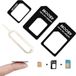 CHPN SIM-kaartadapters Universeel SIM-kaart 3 stuks SIM-adapter