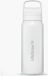 LifeStraw Go Series - 700 ml roestvrijstalen filterfles voor reizen en dagelijks gebruik. Verwijdert bacteriën, parasieten en microplastics, verbetert de smaak, Polar White (wit)