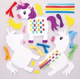 Baker Ross Eenhoorn vlechtsets (6 Stuk) Creatieve Knutselset Voor Kinderen