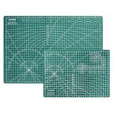 ASelected 2 stuks zelfherstellende snijmatten, A3- en A4-maten, groen, PVC-materiaal, dubbelzijdig raster, beschermt meubels, ideaal voor quilten, naaien, papierkunst