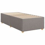 vidaXL Boxspringbed met matras, taupekleurig, 200x200 cm, gestoffeerd