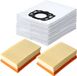 TotalReplace Kärcher 2x HEPA Filter & 10x Stofzuigerzakken geschikt voor Kärcher WD4/5/6