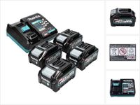 Makita Power Source Kit 40 V max. met 4x BL 4040 accu 4.0 Ah XGT + DC 40 RA snellader