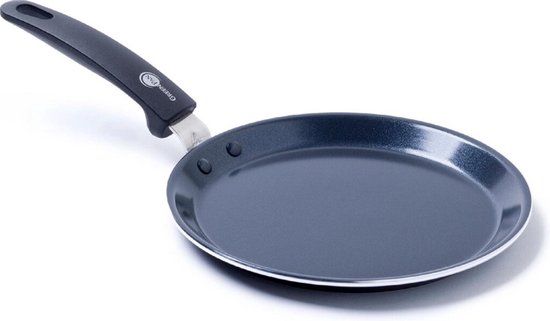 GreenPan Essentials Keramische Crêpepan - Ø24 cm - Inductie | Zwart