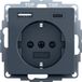 Gira Systeem 55 Dubbele USB Stopcontact Outlet Antraciet