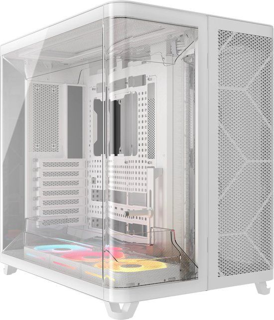 CORSAIR AIR 5400 LX-R RGB iCUE LINK Miditower PC-Behuizing – Wit