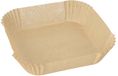 PAPSTAR, 100 bakpapier 16 cm x 16 cm x 4,5 cm bruin voor heteluchtfriteuses