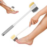 Brosse multifonctionnelle pour les pieds avec long manche