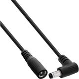 InLine 26902L electriciteitssnoer Zwart 2 m DC 5.5 x 2.1 mm