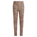 Like Flo slim fit legging met panterprint - bruin