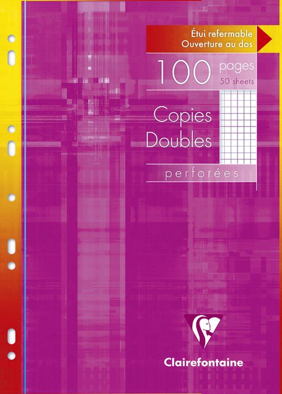 Clairefontaine gelinieerd dubbelschrift, A4, geruit 5/5