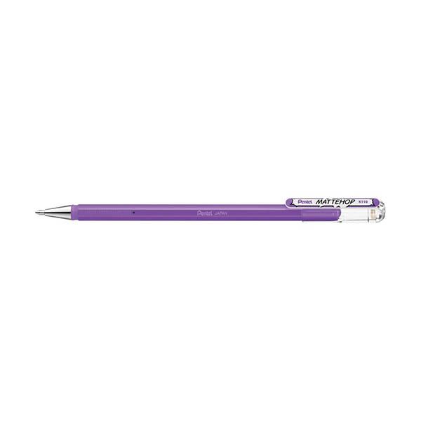 Pentel Mattehop K110 gelpen lichtpaars
