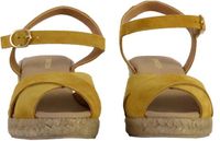 Geox Gelsa leren sandalen met sleehak - Geel - Maat 37