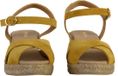 Geox Gelsa leren sandalen met sleehak - Geel - Maat 37