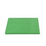 DECORA 0931833 assiette à gâteau carrée vert 30x30x1,2 cm