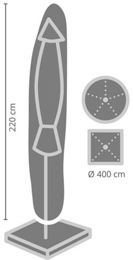 Perel Parasolhoes Ø 400 cm