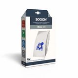 SQOON® Stofzuigerzakken Geschikt voor Miele GN Series – Vervangt Model 9917730 – High Filtration voor Optimale Stofopname - (SQ01) - 4 Stuks