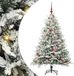 vidaXL Kunstmatige Voorverlichte Kerstboom met Ballenset Groen 150 cm
