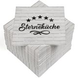 HEKU 100 servetten, 3-laags, 33 x 33 cm, sterrenkeuken, absorberend en praktisch verpakt, brede keuze, ideaal voor speciale gelegenheden