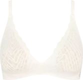 Sloggi ZERO Feel Bliss THE UP P Bra Dames Beha - ZIJDE WIT