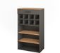 Vicco Repose Wijnrek – 60 x 106 cm Eik goud/antraciet