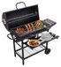 BBQ BBQ-grill à charbon - Chariot de grill - Avec thermomètre - Avec couvercle - Sur roues - 105,5 x 85 x 118 cm