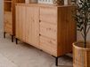 BONIFACIO Commode BONIFACIO 2 portes 3 tiroirs chêne artisan