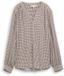 Tom Tailor Blouse van viscose - Maat 36 - small brown dot print