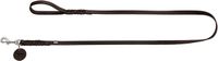 HUNTER Hondenlijn SOLID EDUCATION, donkerbruin, leer, gevlochten, 110 cm
