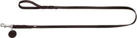 HUNTER Hondenlijn SOLID EDUCATION, donkerbruin, leer, gevlochten, 110 cm