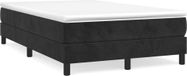 Boxspring Boxspring avec matelas velours noir 120x200 cm