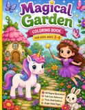 Magical Garden Coloring Book for Kids Ages 3–8