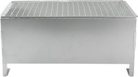 Merkloos Draagbare Houtskool Barbecue - Kleine Grill - Buiten Koken - Opvouwbaar Roestvrij Staal - 28.5 cm - Zilver