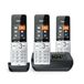 Gigaset COMFORT 500A Trio Téléphone analogique/DECT - Noir/Argent - Pack trio