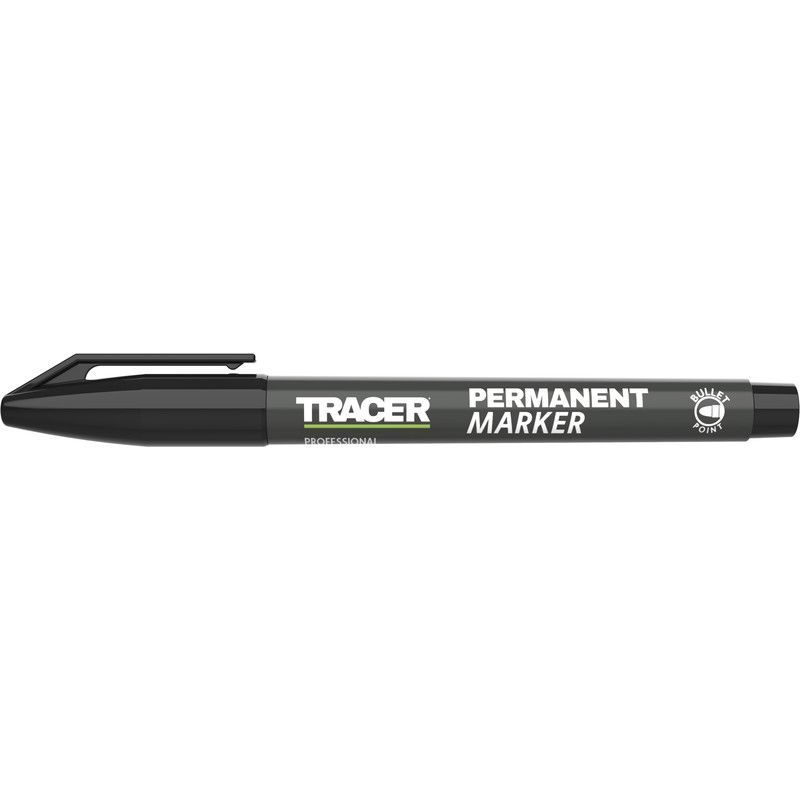 TRACER diepgatmarkeerstift Zwart