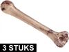 Atosa Skeletten Botten - 3 stuks - 33 cm - Bruin - Polyester - Halloween Decoratie