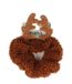 PARSA Beauty Rentier scrunchie marron, Christmas Edition élastique à cheveux