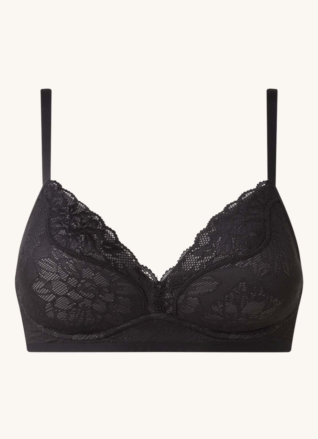 Triumph Fit Smart beugelloze bh van kant - zwart - 7613136519884