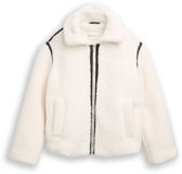 Tom Tailor Denim Losse teddy jas light cream beige XL