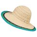 Roeckl Hoed 'LA FORTUNA' beige / turquoise / groen