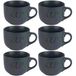 Cosy & trendy soepkommen - 6x - donkergrijs - 11 cm - 510 ml