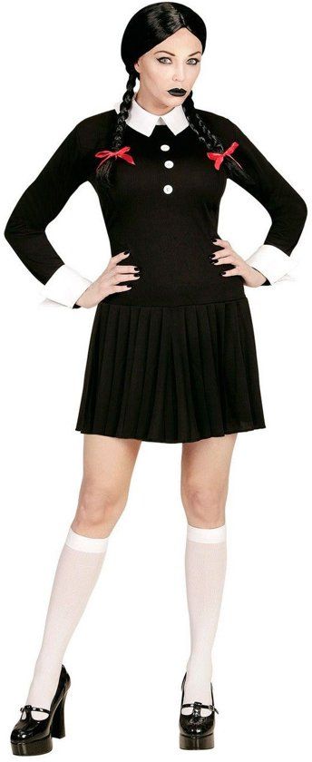 Widmann Horror Films Kostuum Donker Meisje Gothic University Vrouw Large Carnaval kostuum Verkleedkleding