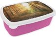 MuchoWow Broodtrommel Roze - Lunchbox - 18x12x6 cm - BPA-vrij - Kinderen