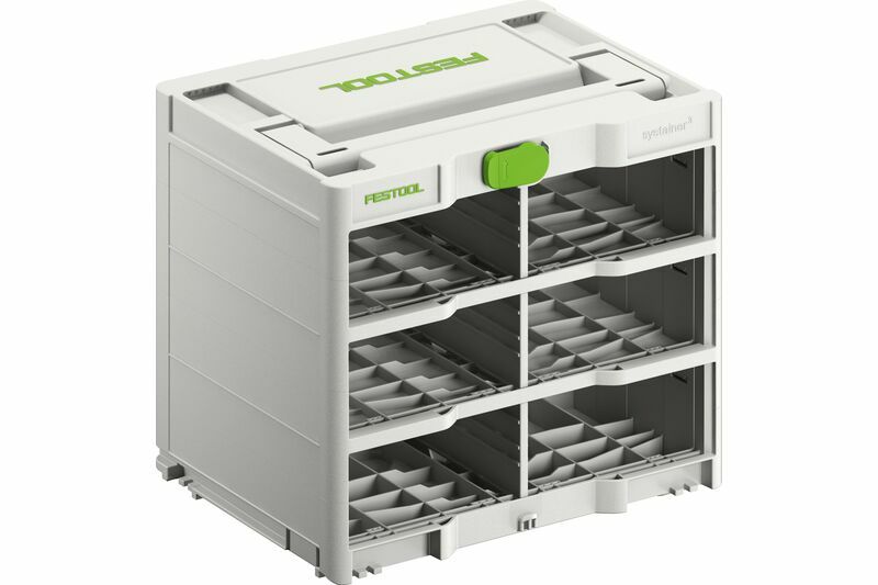 Festool SYS3-RK/6 M 337 Systainer³ Rack - 577807 Tool Box - Green, White