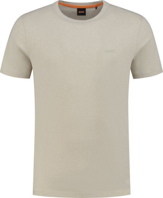 BOSS T-shirt Tegood Greige - Maat M - Heren - Casual T-shirts